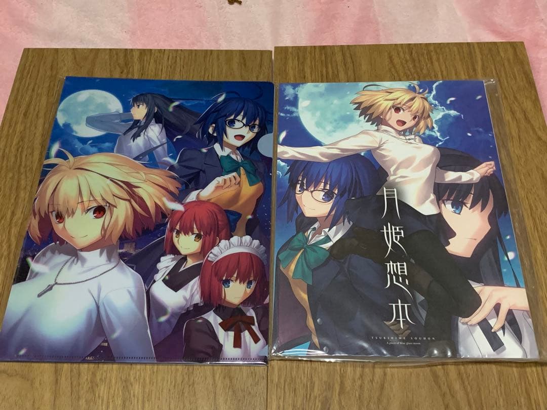 【新品未開封品】TYPE-MOON 月姫想本 クリアファイルセット 月姫想本 TYPE-MOON