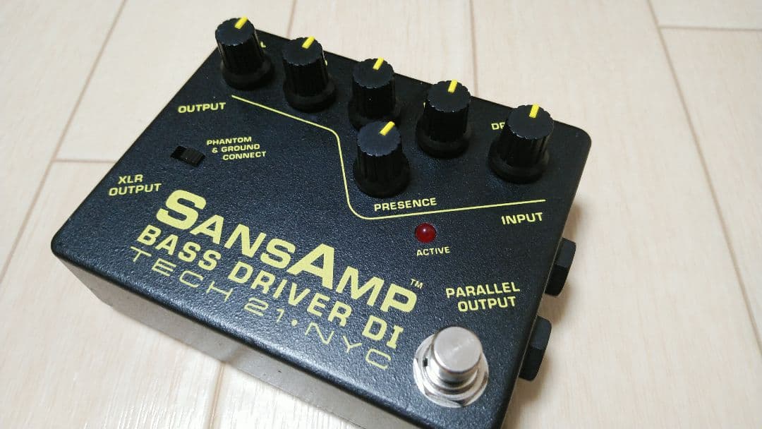 TECH21 SANSAMP BASS D DI 初期型　エフェクター
