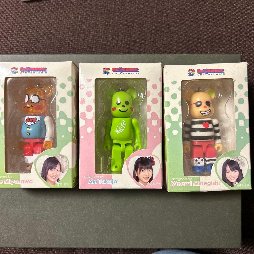 未開封3体セット】ベアブリック×AKBコラボ - メルカリ