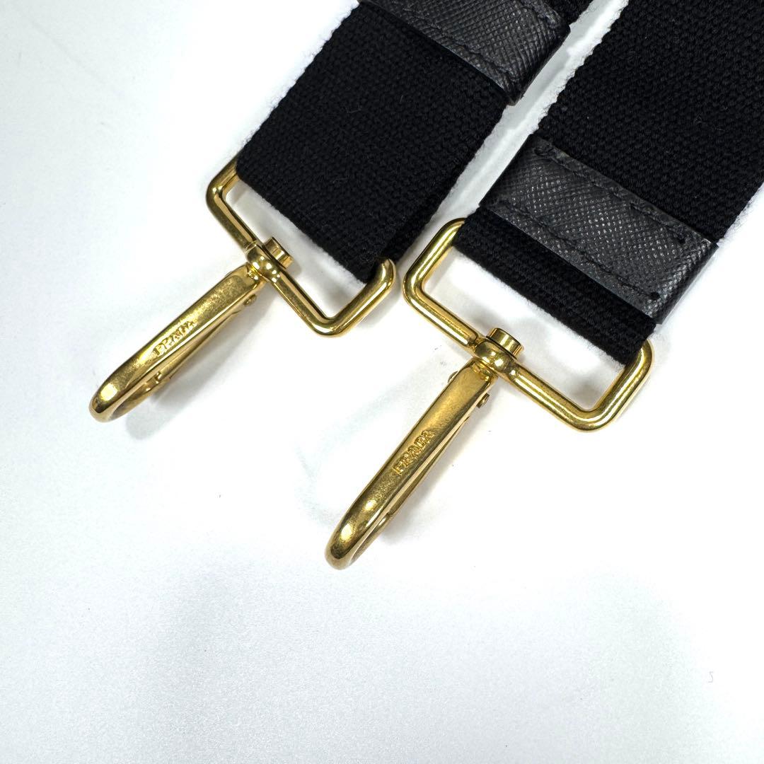 PRADA カナパ S 2way ショルダー付 黒 ハンドバッグ