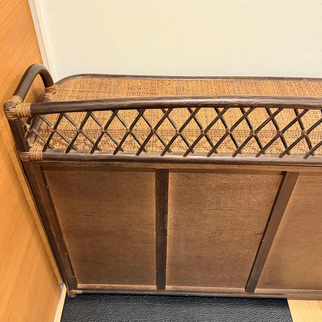 希少✨ヴィンテージラタン 籐家具 チェスト 4段10杯 引き出し タンス