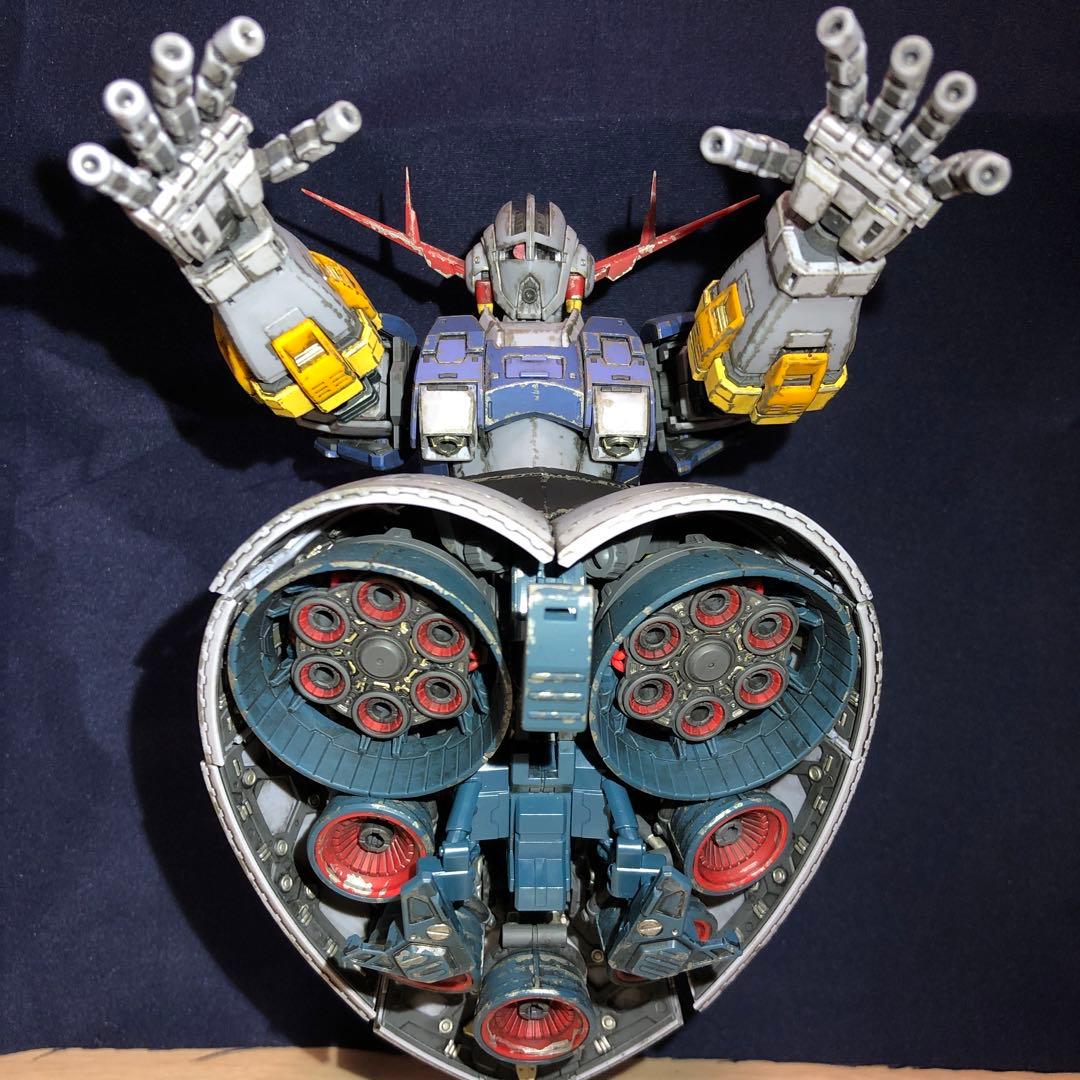 RG ジオング 塗装完成品 ウェザリング仕上げ ガンダム ガンプラ