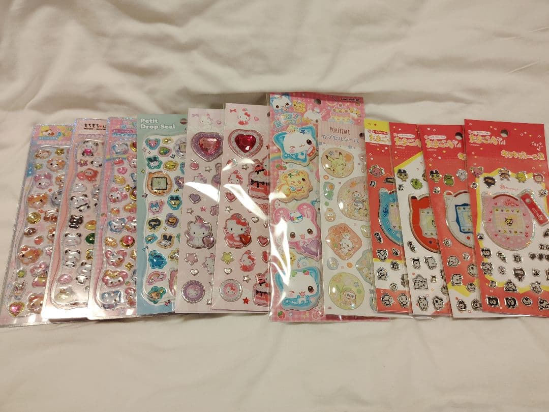 ボンボンドロップシール　うるちゅる　73枚　サンリオ　ディズニー　オリジナル