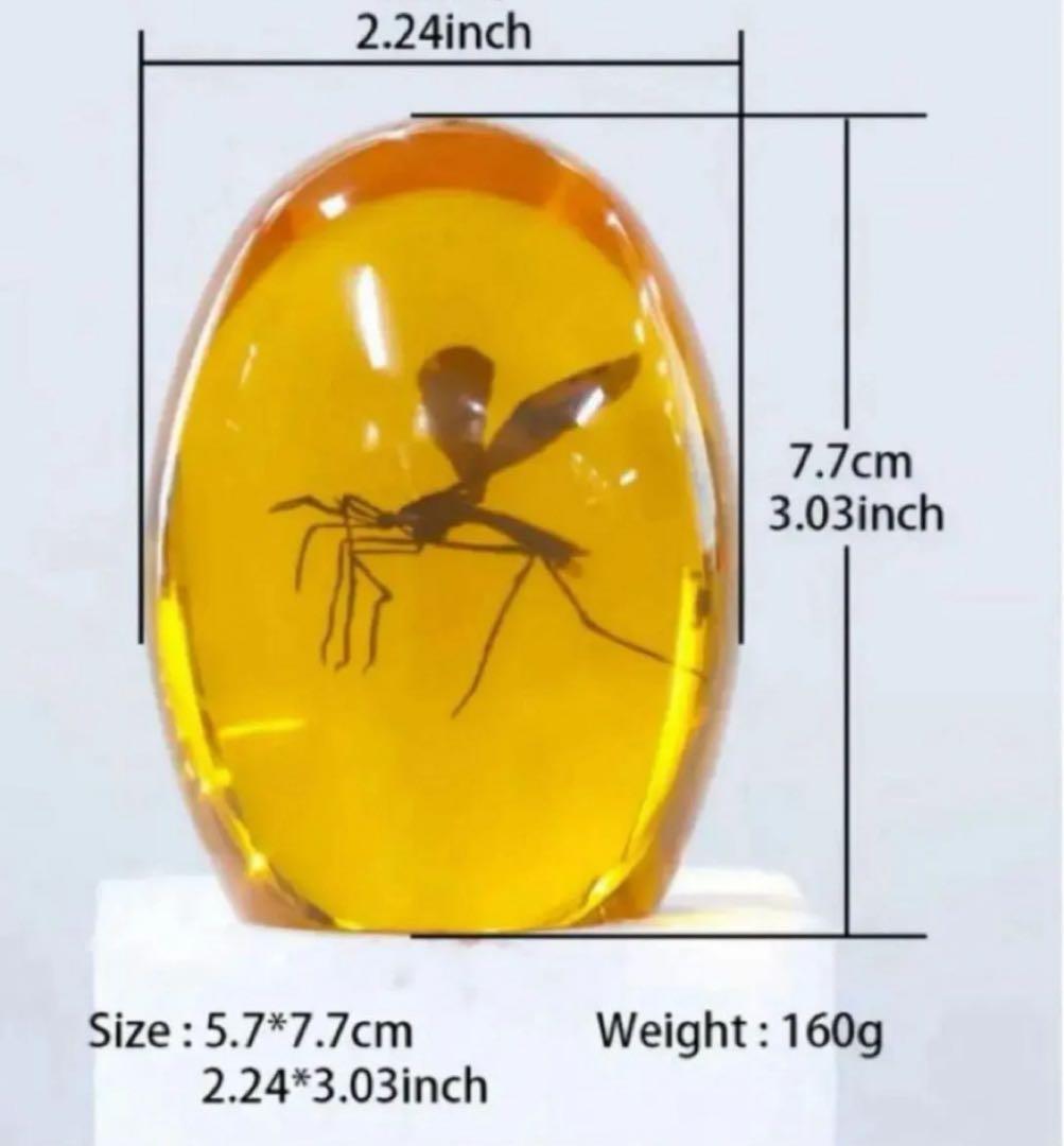 輸入品】映画『ジュラシック・パーク』琥珀の蚊のレプリカを模した