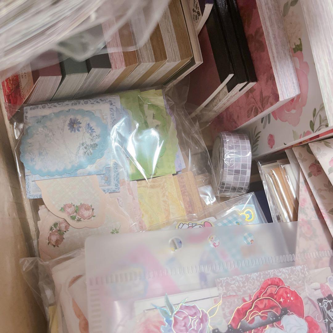 【80サイズ】　コラージュ素材　海外マステ　デザインペーパー　まとめ売り　断捨離