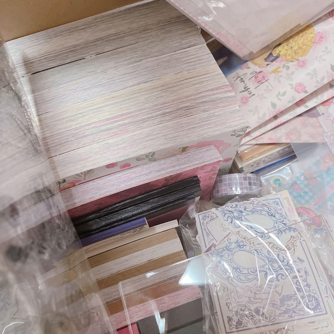 【80サイズ】　コラージュ素材　海外マステ　デザインペーパー　まとめ売り　断捨離