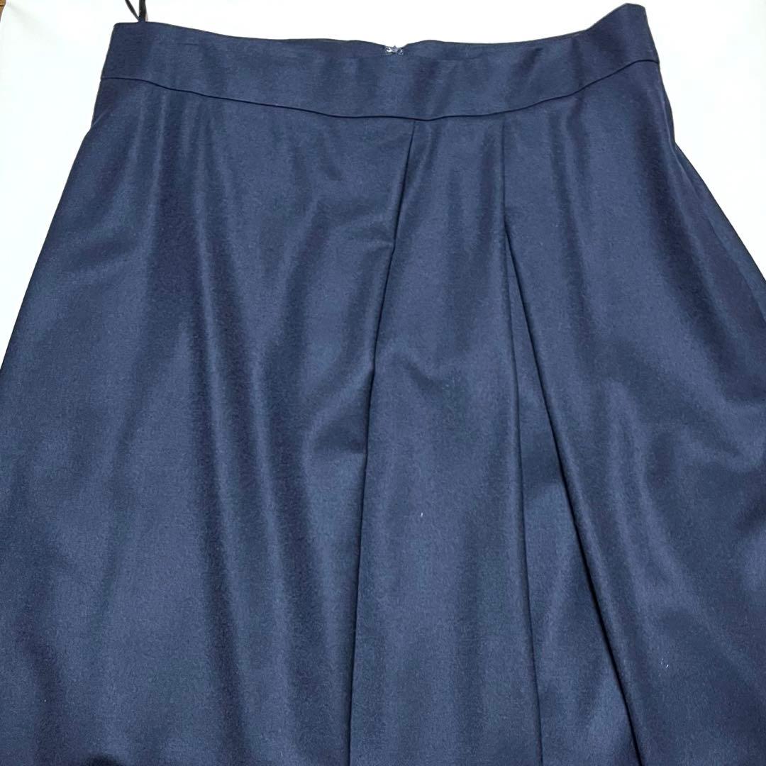 23区　フレアスカート 48 大きいサイズ ウール ブラック　新品　未使用