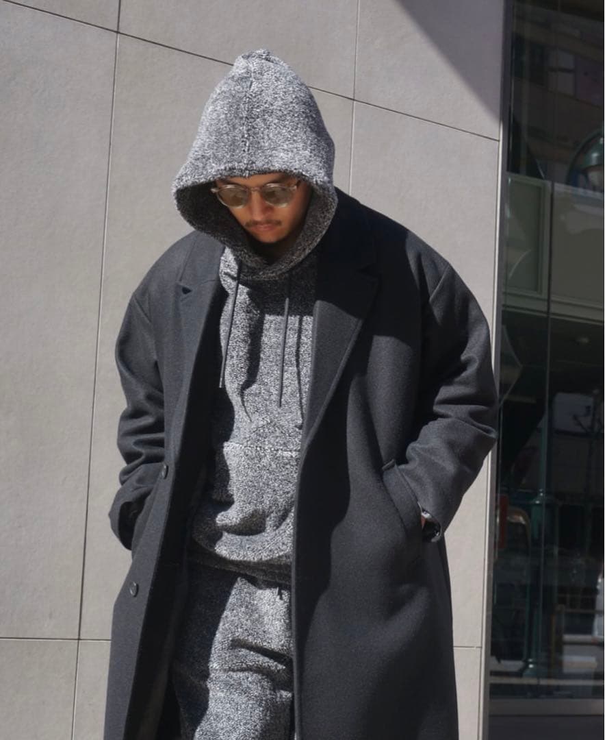 完売 Time is on コットンミックス ボアパーカー ミックス ovyz