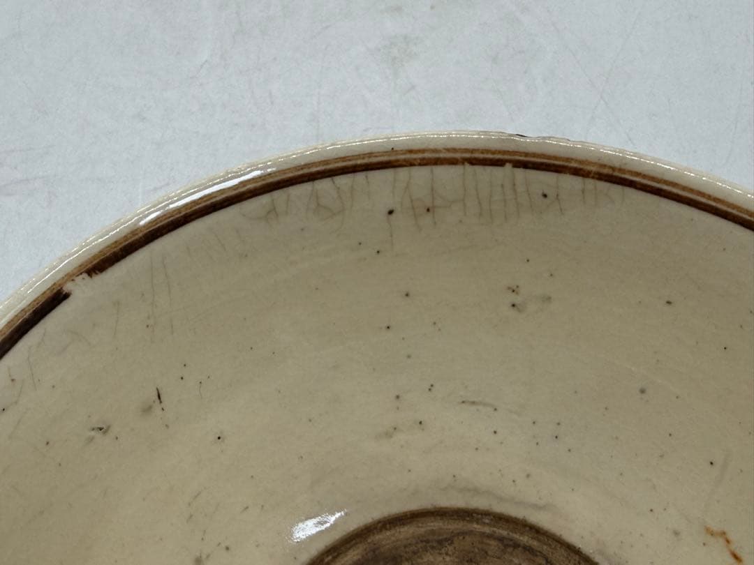 中国　宋時代　磁州窯　鐡釉茶碗　共箱　アンティーク　送料込み251219