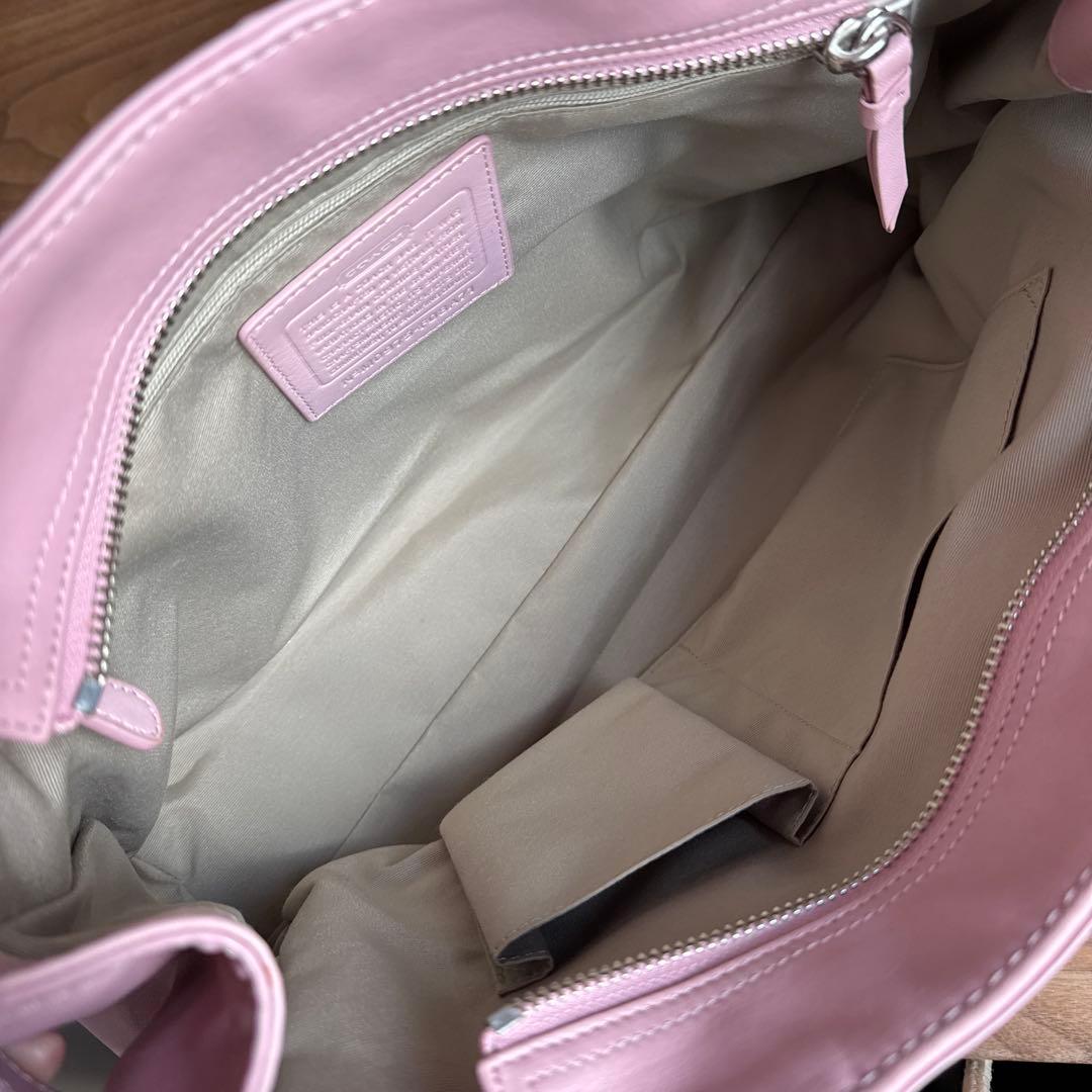 COACH コーチ トートバッグ 金具 ジャッキー ピンク 肩掛け Y2K - メルカリ