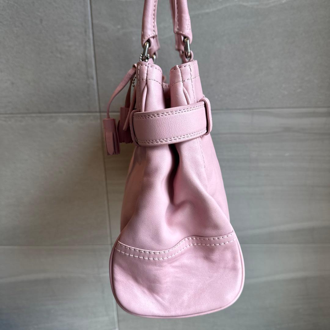 COACH コーチ トートバッグ 金具 ジャッキー ピンク 肩掛け Y2K - メルカリ