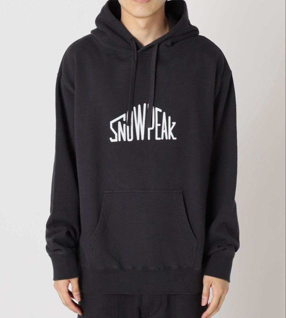 新品） Peak別注ロゴフェードスウェットパーカーブラックM