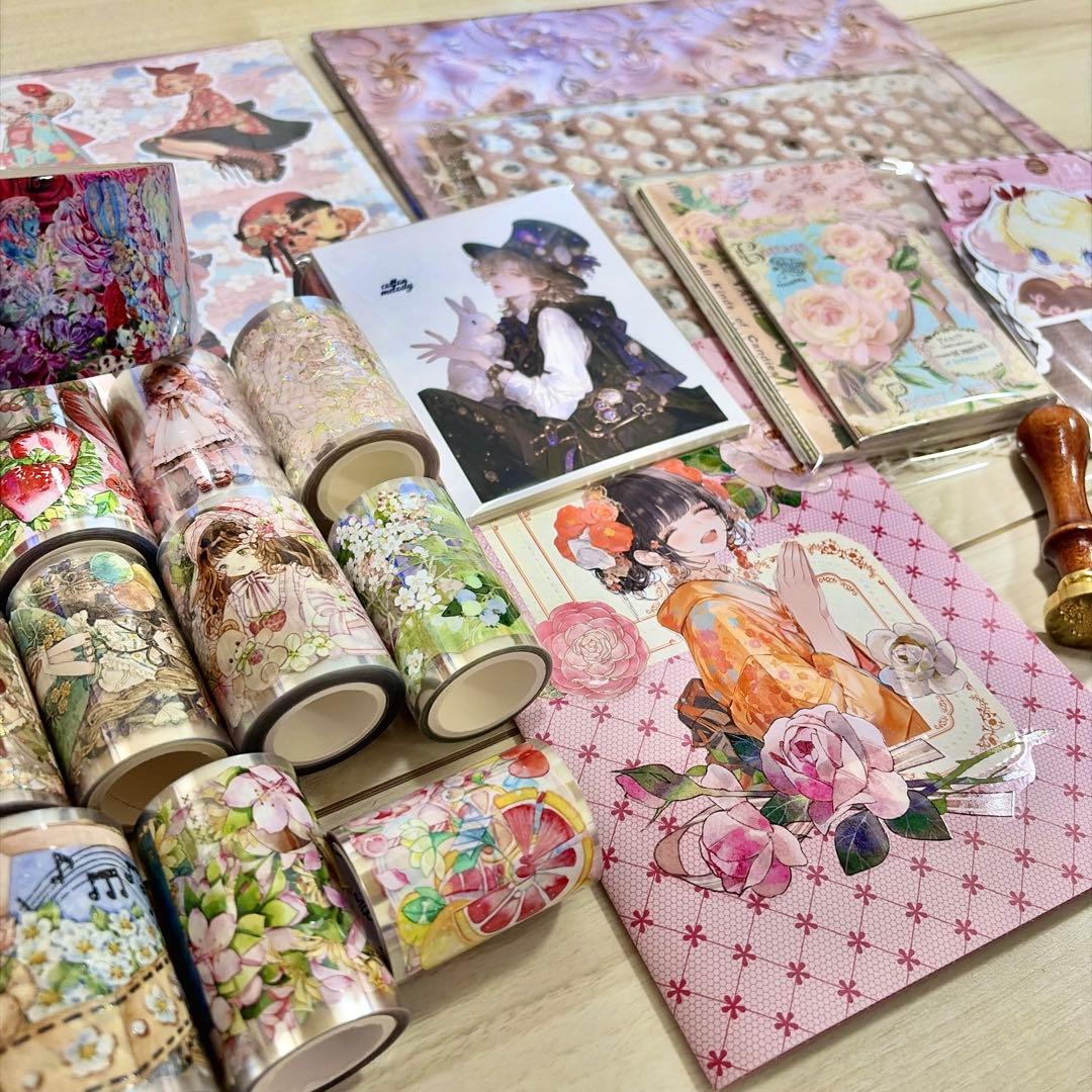 値下げ 海外マステ コラージュ素材 デザインペーパーなど大量まとめ