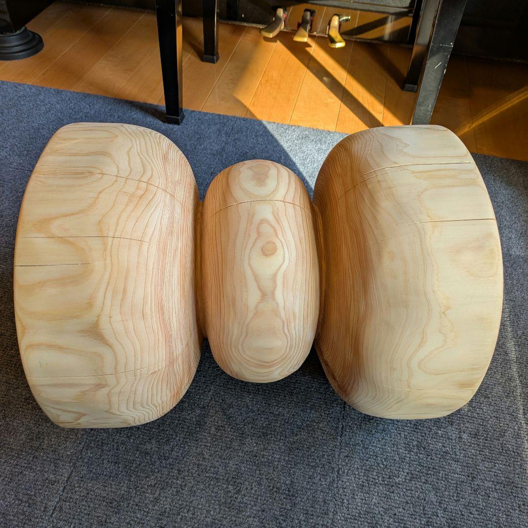 檜　切り株　丸太　椅子　スツール　 テーブル　高さ約41.5㎝