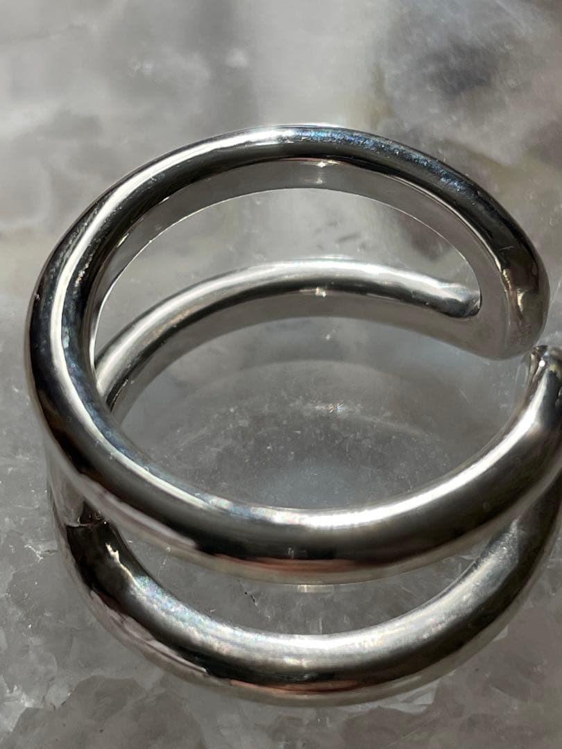 XOLO JEWELRY H Ring ダブルリング　925 ショロ　18号
