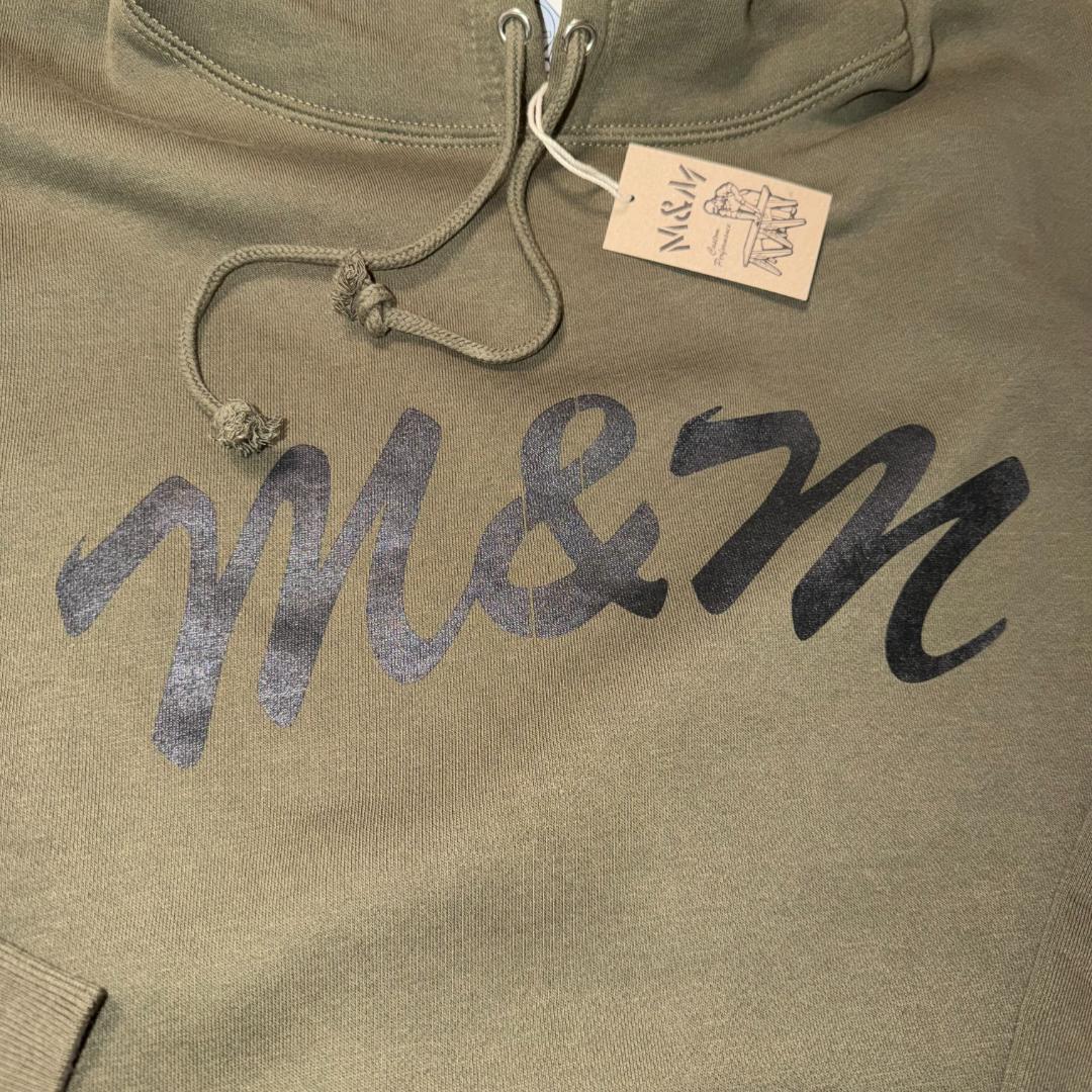 6*)様 キムタク着　M&M パーカー　Logo Hoodie　ロゴフーディ　オ