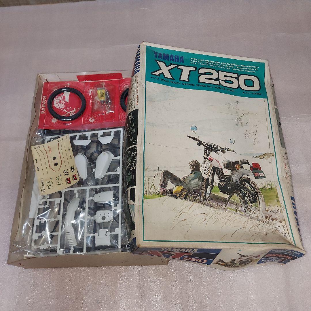 Yamaha XT250 プラモデルキット 未組立　バンダイ社製 Yahoo!オークション - バンダイ 1/12 ヤマハXT250 Yamaha XT250