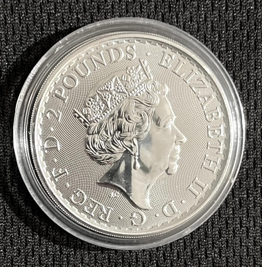 2021 年 1oz シルバー ブリタニア コイン イギリス エリザベス