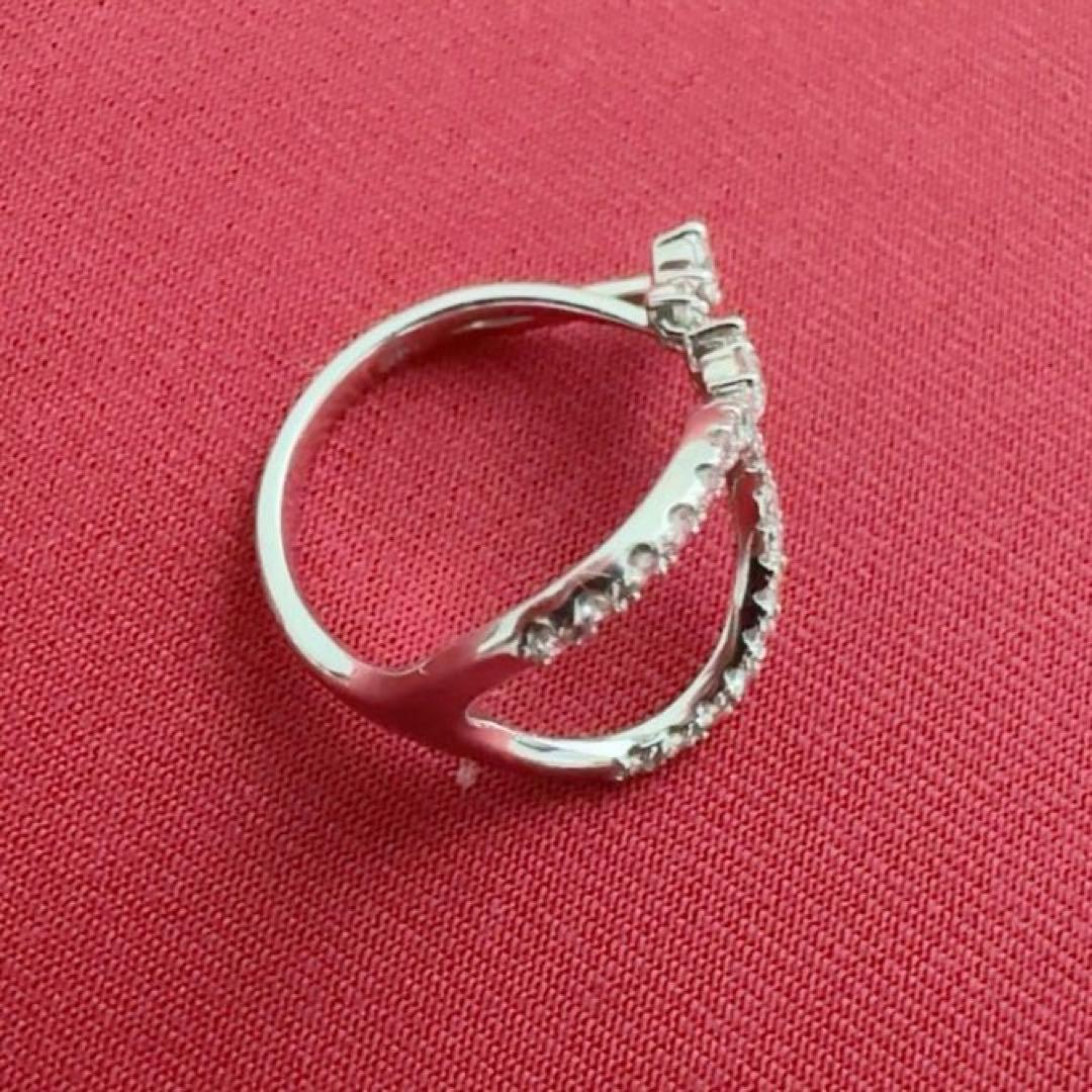 天然ダイヤモンド0.40ct ピンキーリング