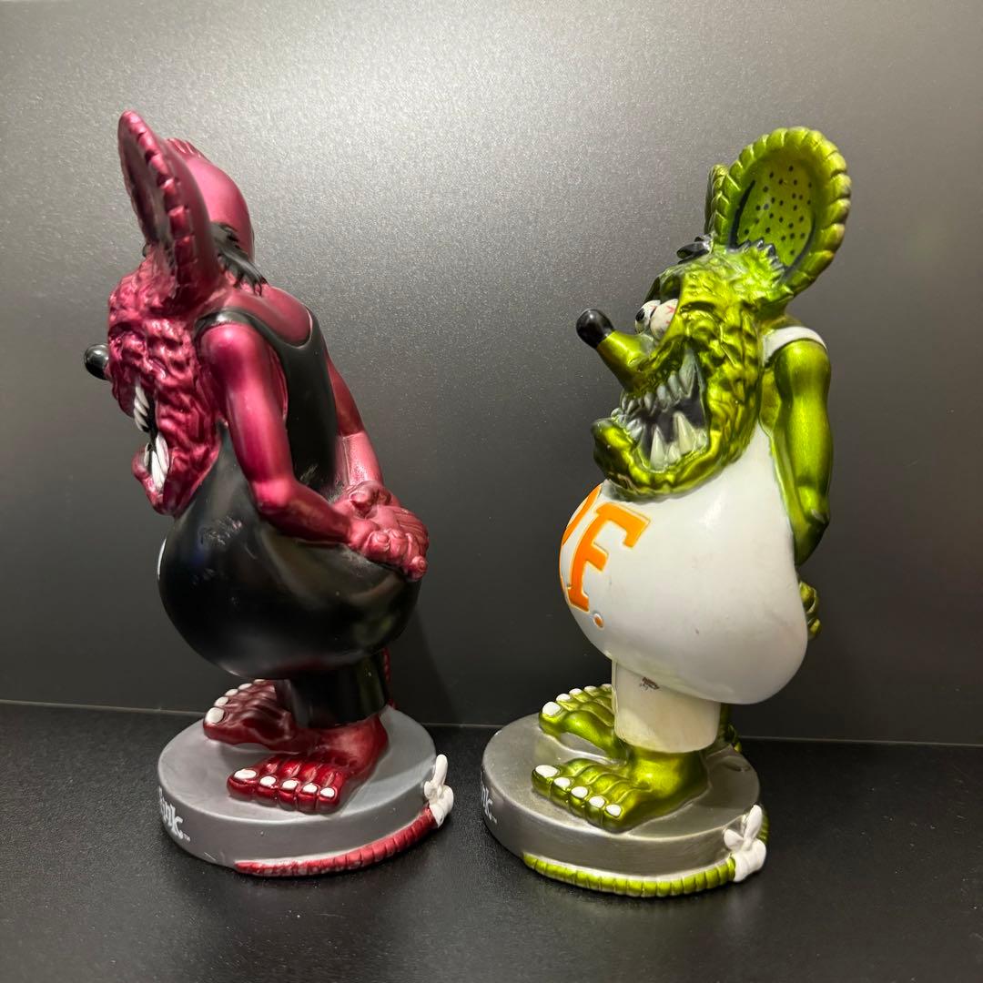 『希少限定1500体』ラットフィンク ボビングヘッド　メタリックグリーン　ピンク