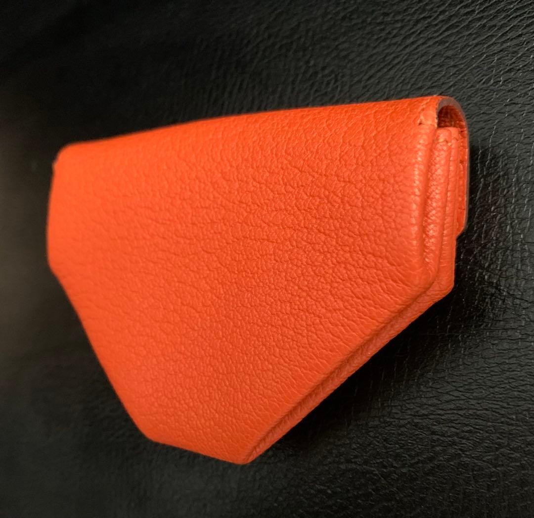 HERMES エルメス　ルヴァン　キャトル　ケース　小銭　未使用　オレンジ