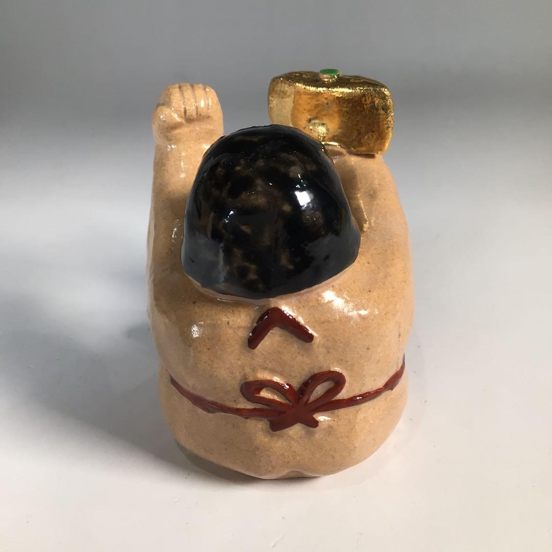 N912 蓋置 『一陶人窯 長谷川剛造』『金太郎蓋置』 共箱 茶道具