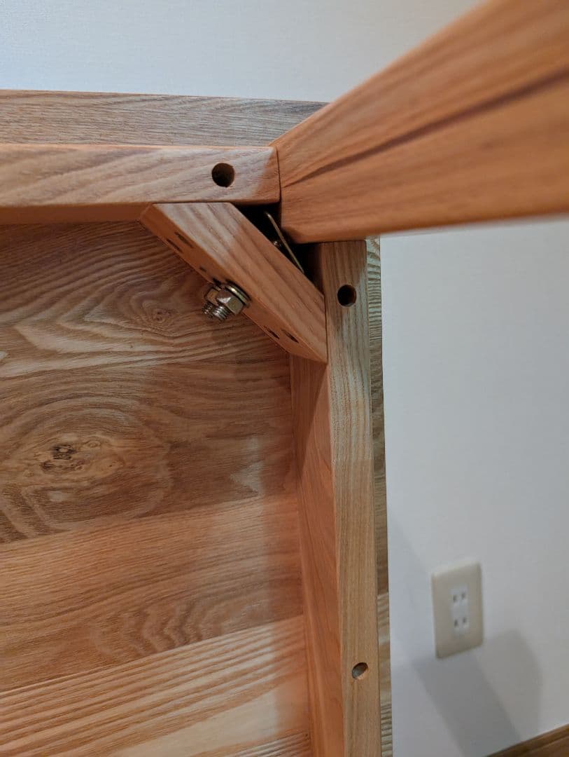 《送料込》無印良品 正方形 木製デスク 天然木 タモ材 廃盤 机 ダイニング