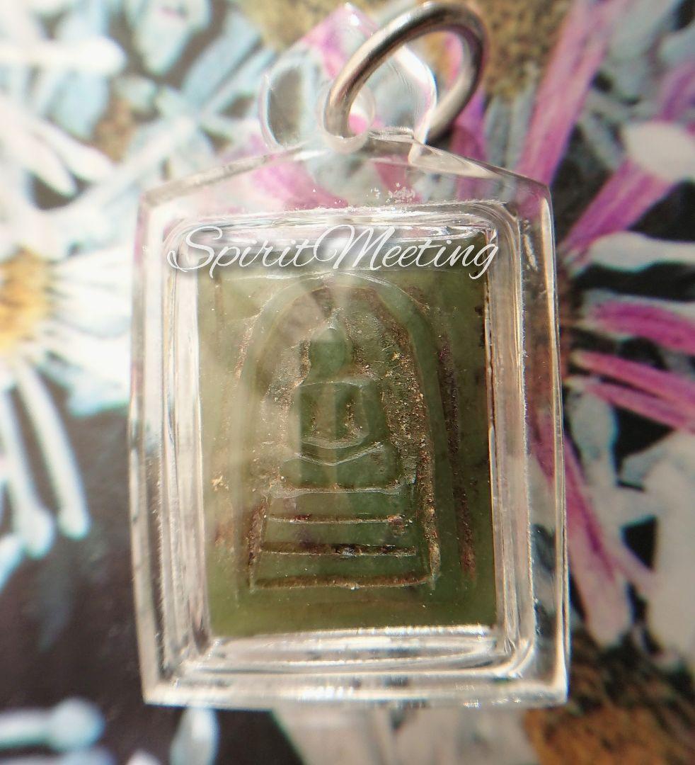 瞑想と翡翠の父 翡翠の仏陀お守り D プラクルアン 霊石 パワーストーン