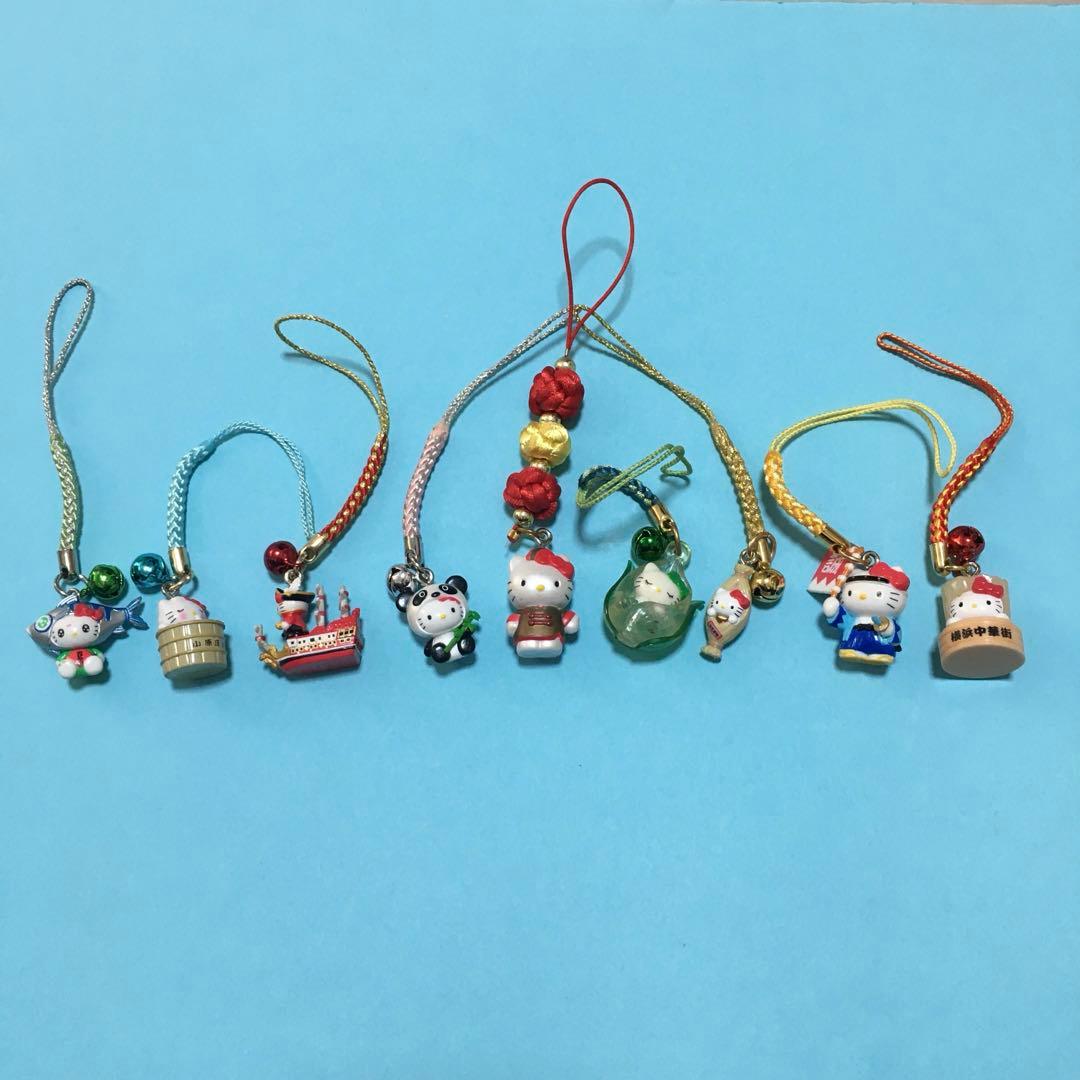 【レア！】ご当地キティちゃん　ストラップ　根付け　まとめ売り　こけし　おまけ付き