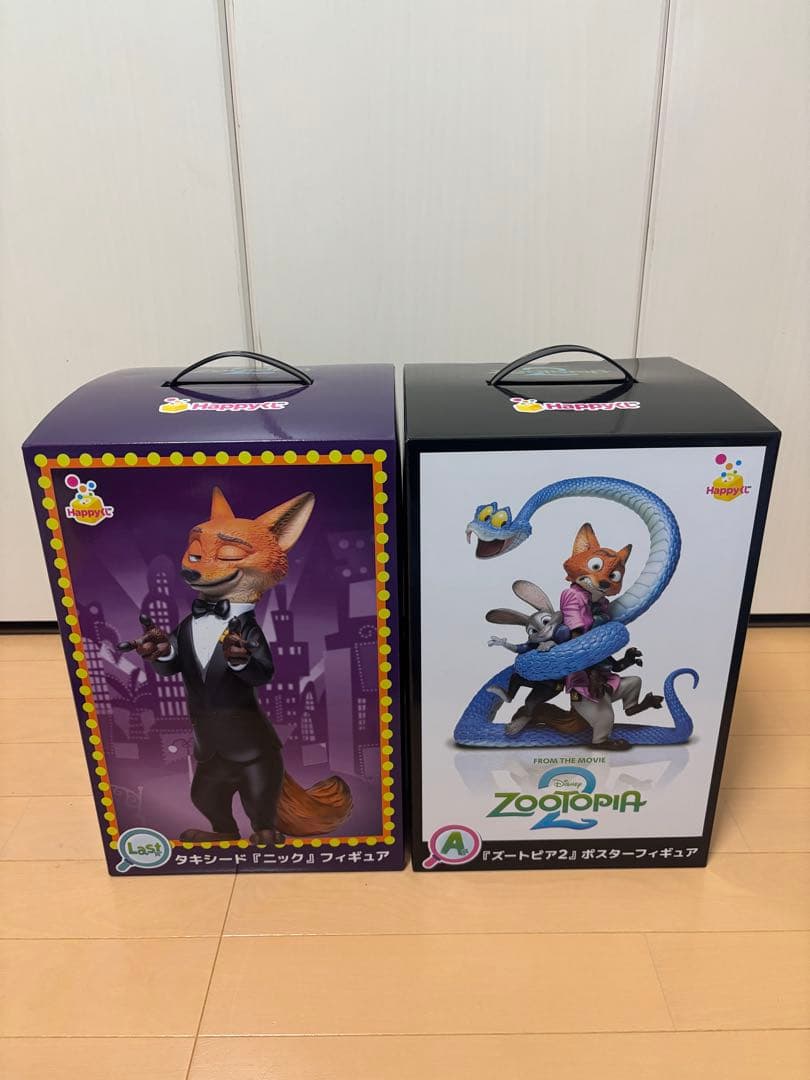 ズートピア2 ハッピーくじラストワン賞A賞フィギュアセット　ニック　おまけ付き