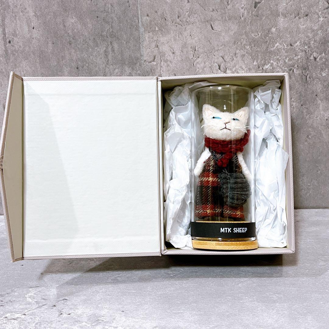 MTK SHEEP 白猫 白ネコ ブローチ 羊毛フェルト - メルカリ