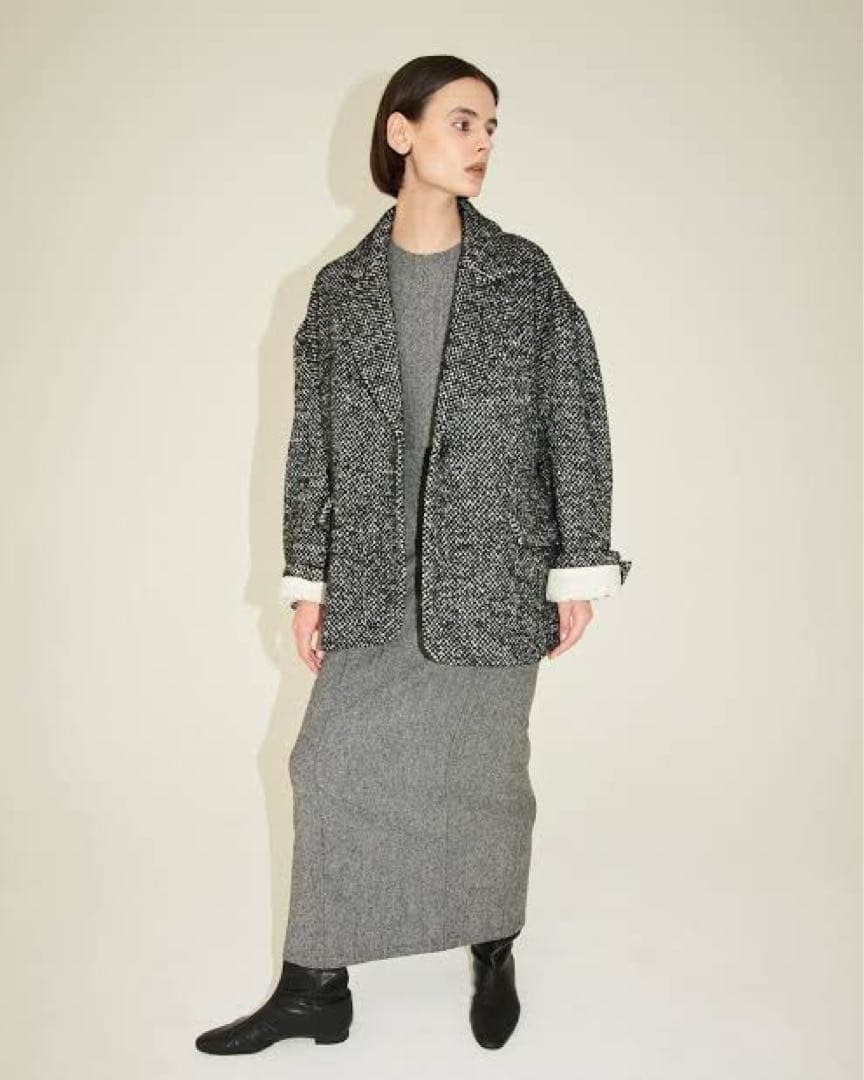 SuzuHirose×CLANE MIX COLOR OVER COAT