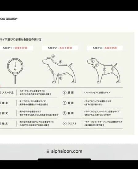 ALPHAICON スノードッグガード 3Lサイズ