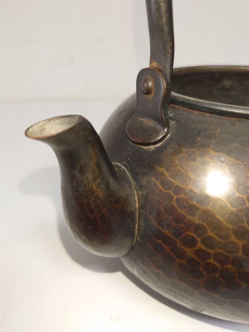 急須 槌目 清穂堂 鎚起銅器 茶道具 手打ち湯沸かし やかん 金属伝統工芸