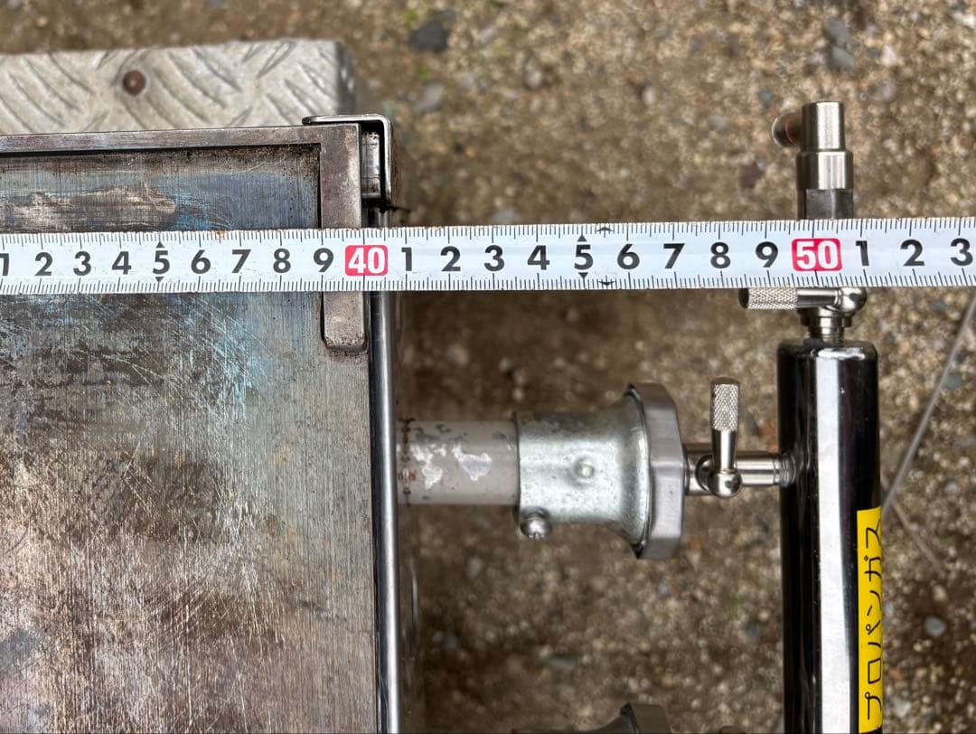 中型極厚鉄板焼き　500mm×400mm 12mm厚　プロパンガス　LPガス