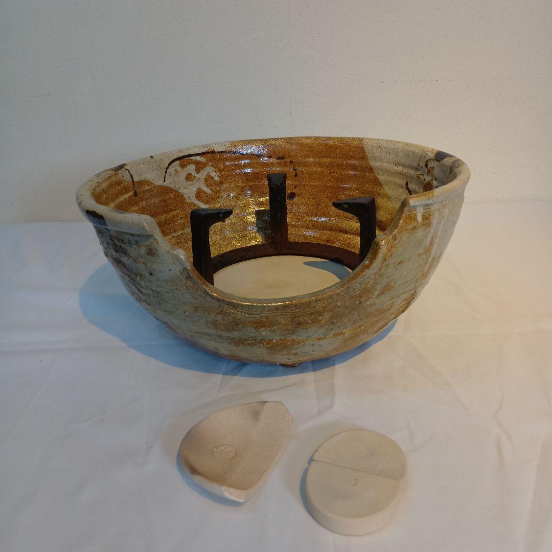 茶道具 加藤芳右衛門 大萱八坂窯 美濃伊賀 風炉 共箱 美品 - メルカリ