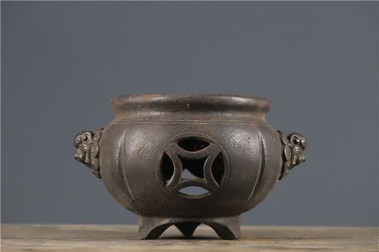 茶釜 鉄製 茶道具 重厚 極細工 工芸品 美術品 置物