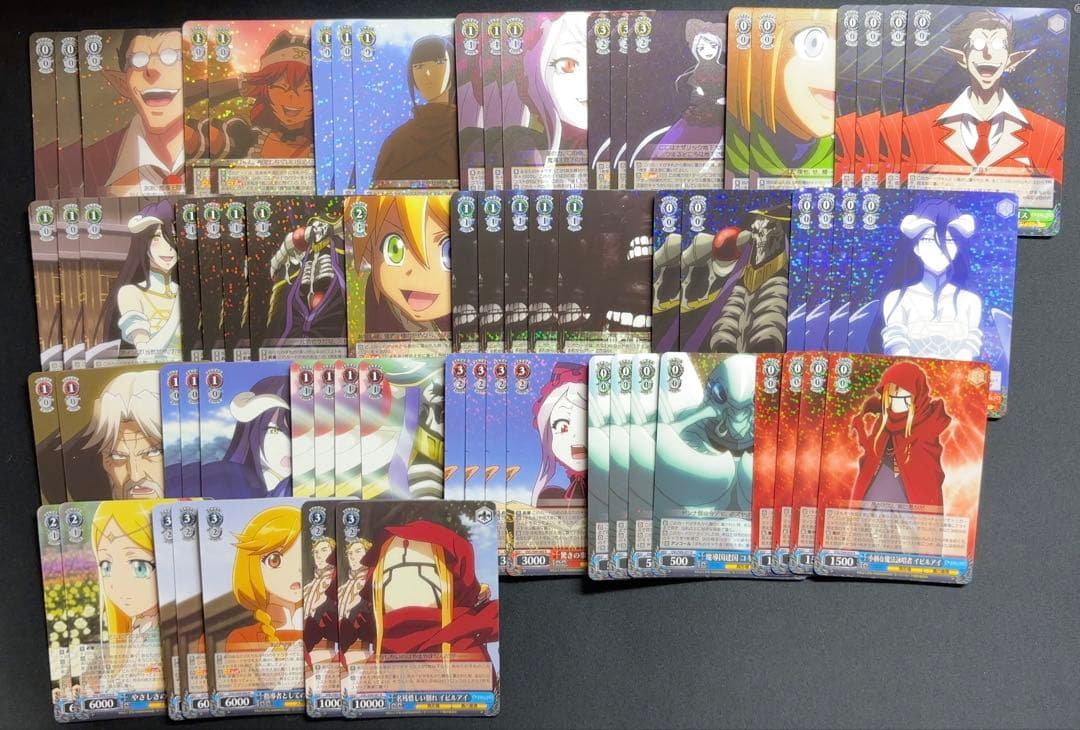 ヴァイスシュヴァルツ オーバーロード デッキ＋パーツまとめ売り