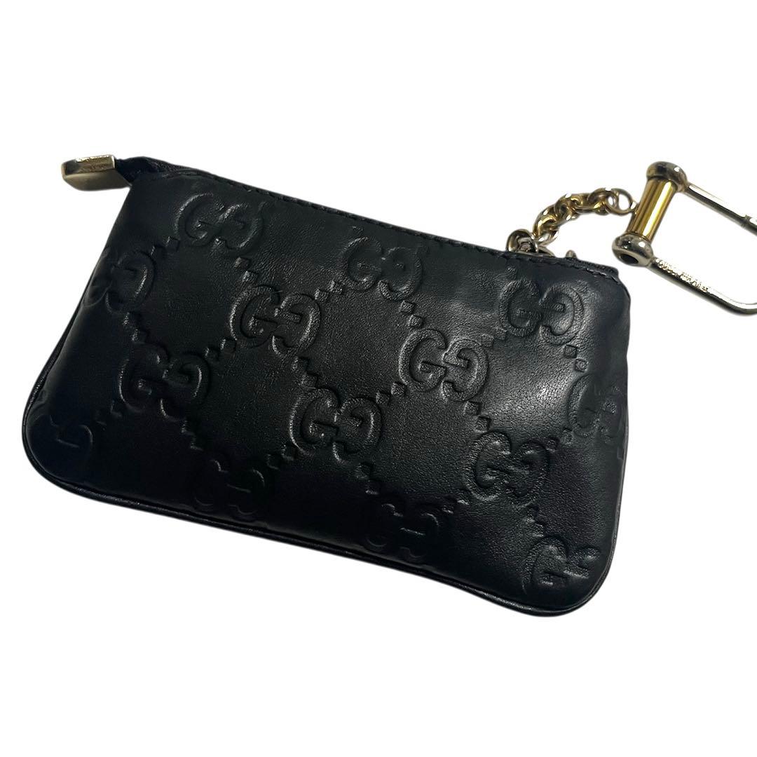 gucci グッチ　シマ　ケース　キーリング　　財布