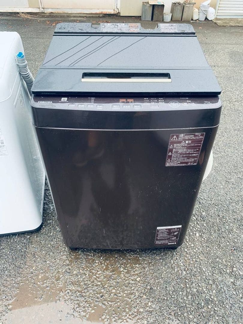♻️送料設置無料　TOSHIBA 全自動電気洗濯機 AW-10SD8 AW-10SD8-W 全自動洗濯機 ZABOON（ザブーン） グランホワイト [洗濯