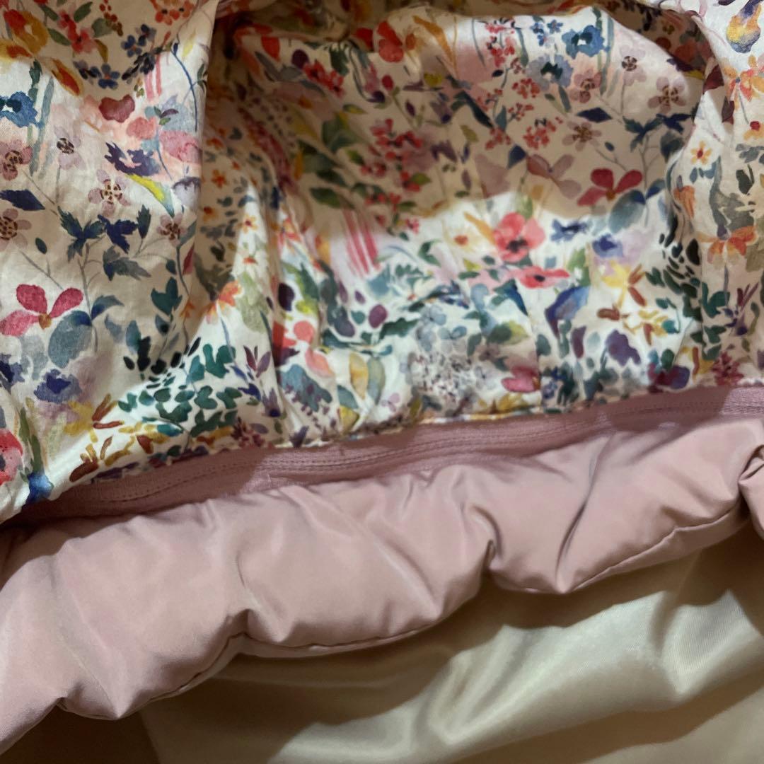 【美品】センスオブワンダー　ピンク フリル リボン付きアウター　ダウンコート90