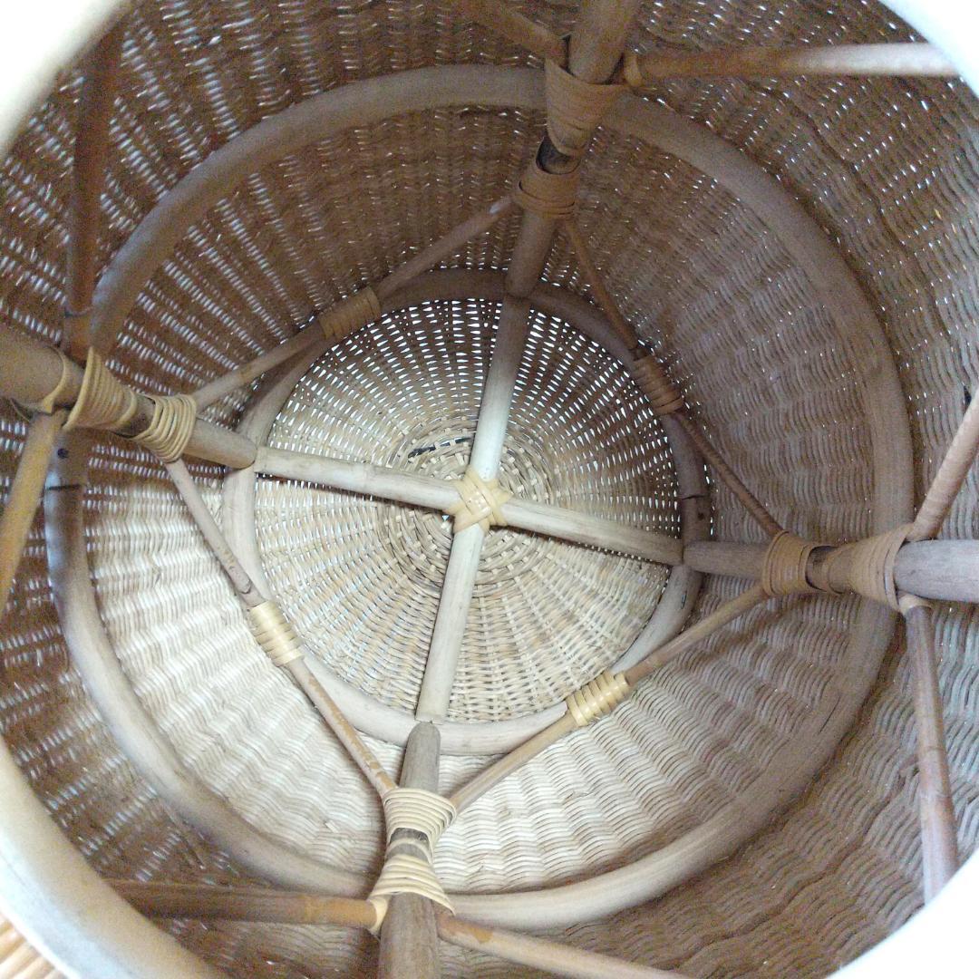 ラタン スツール 円筒形 チェア