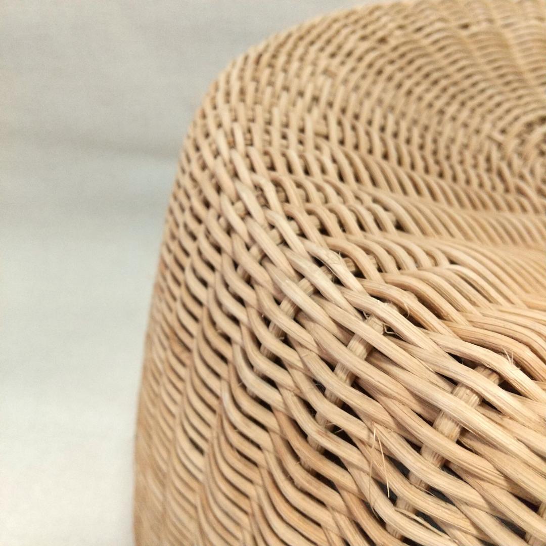 ラタン スツール 円筒形 チェア