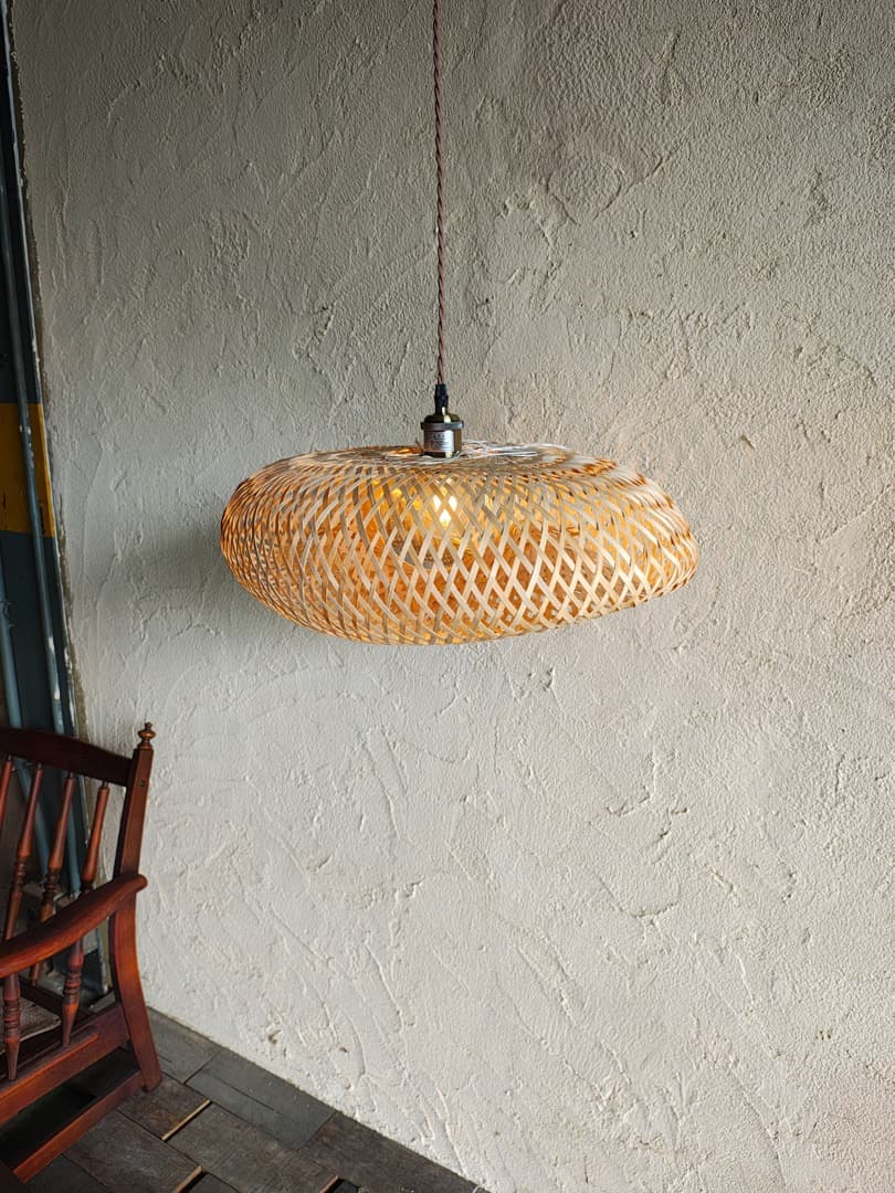 ラタン 籐 オーバル型シーリングライト 1 M0197