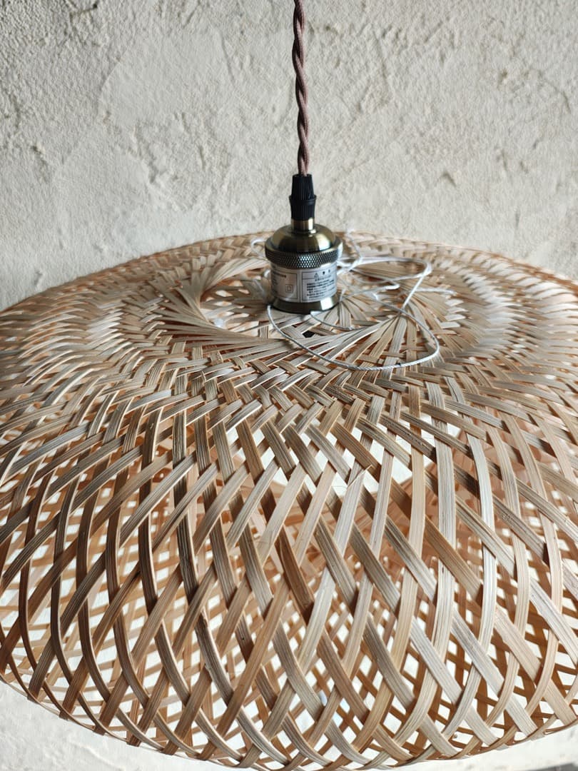 ラタン 籐 オーバル型シーリングライト 1 M0197