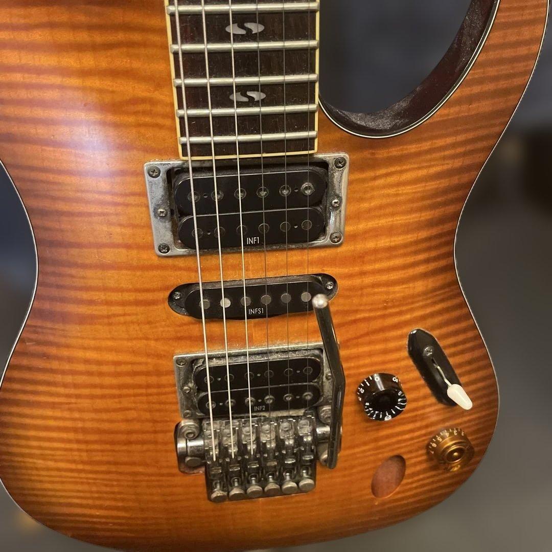 Ibanez S670FM antique burst flat
