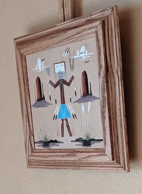 ネイティブアメリカンの砂絵　サンドペイント