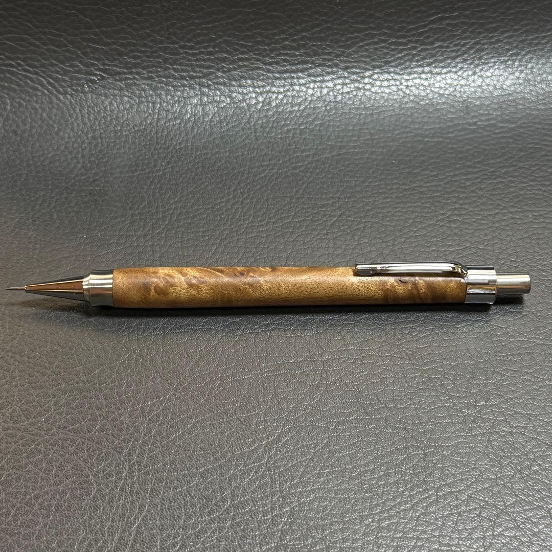 220マーブルウッド木製シャーペン　強低重心ダブルRタイプ　ステンレス