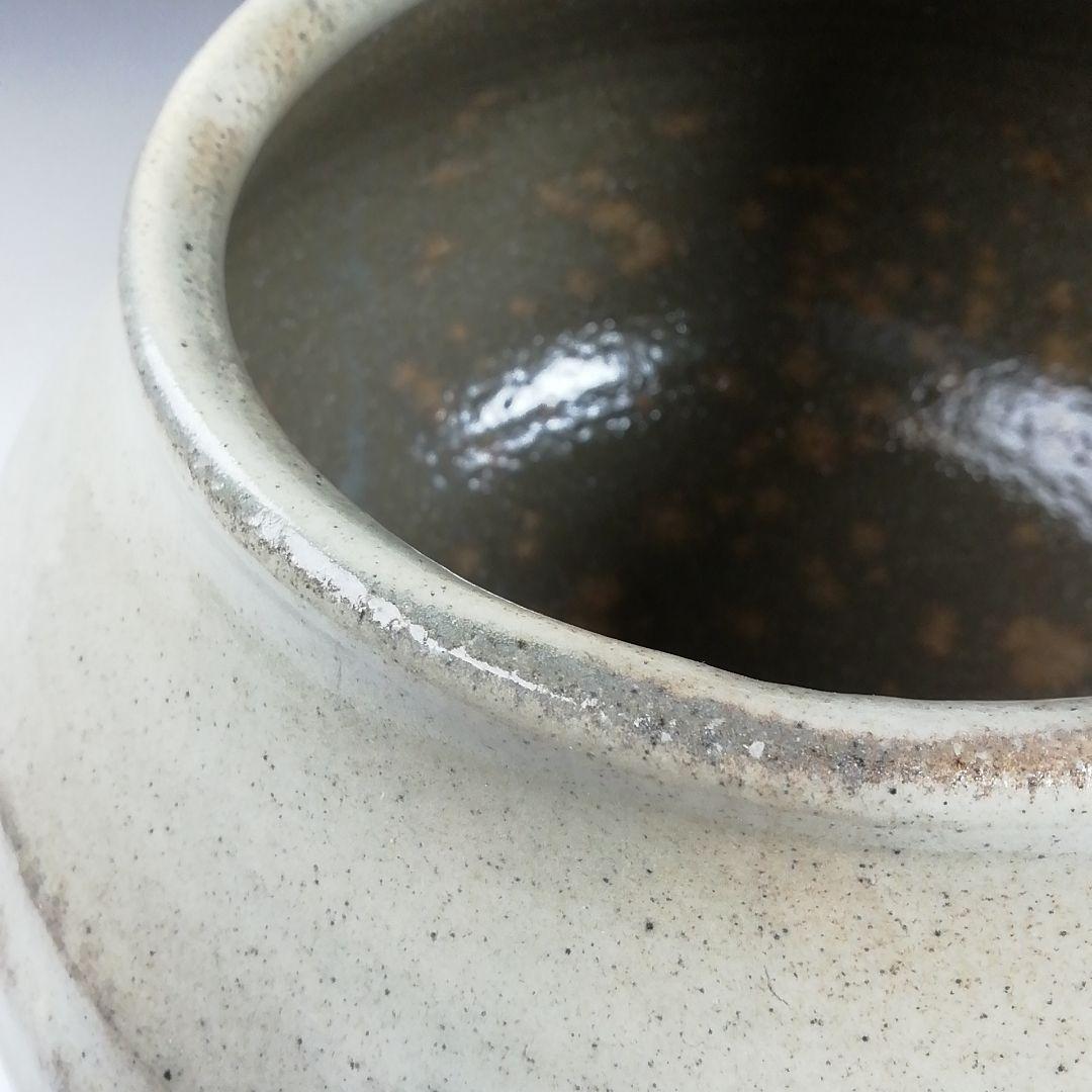 W117 水指 『粉引水指』『奥村考山 造』 共箱 茶道具 茶道具 粉引水