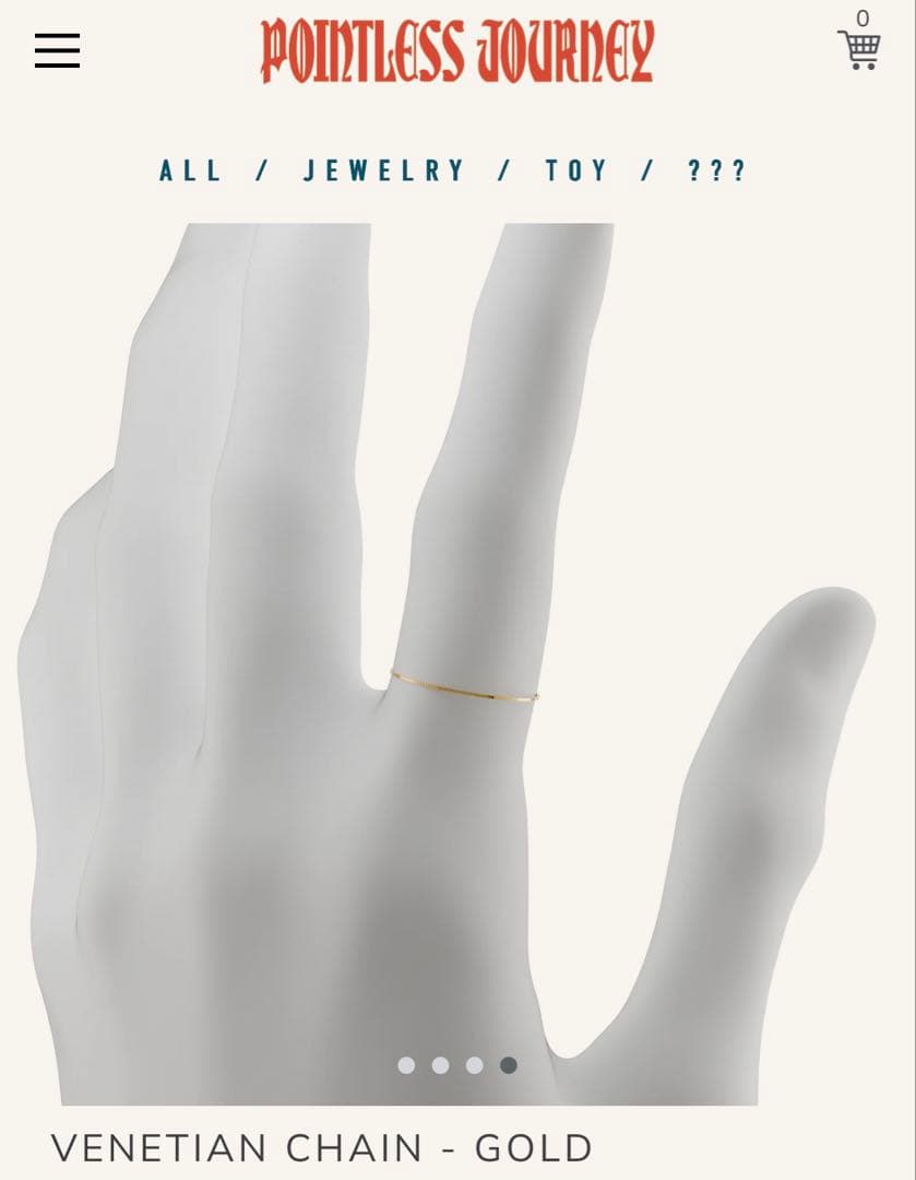 アクセサリー Pointless Journey VENETIAN CHAIN-GOLD1